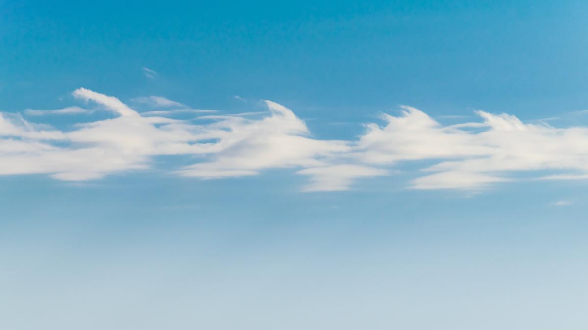 Nubes sobre el cielo de Barcelona