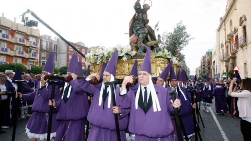 Procesión de Los Salzillos en la Semana Santa de Murcia 2014