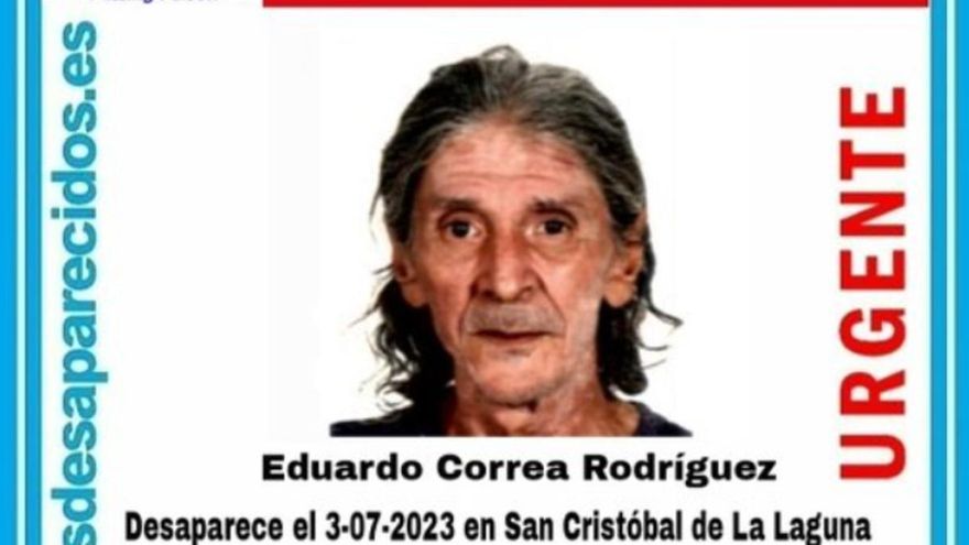 Buscan con urgencia a Eduardo, desaparecido en Tenerife