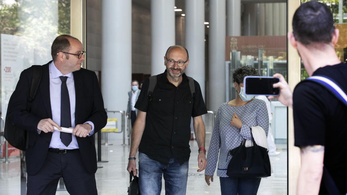 Francesc Puig abandona la Ciudad de la Justicia, tras declarar en el Juzgado de Instrucción 4.