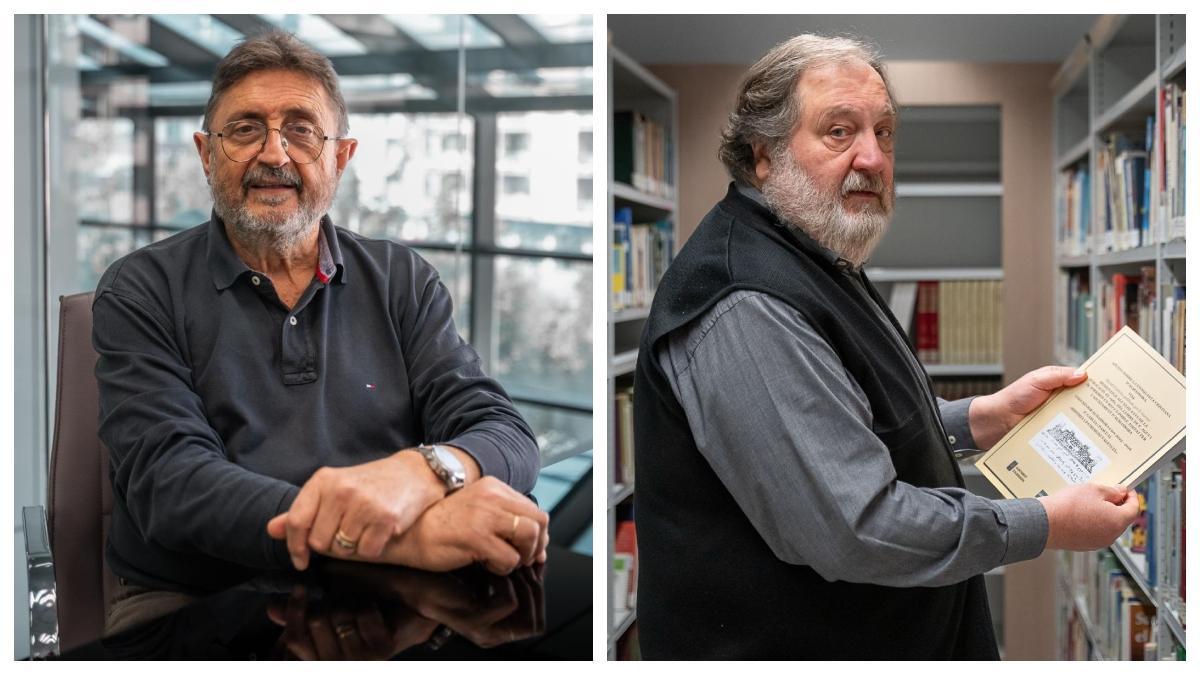 Juan Casanova (i) y Primitiu García.