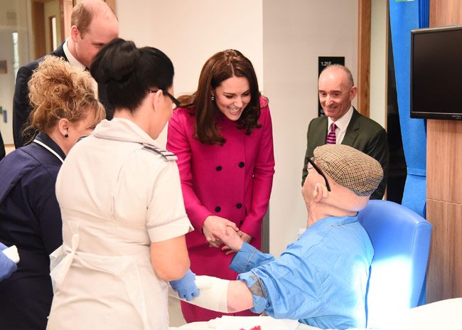 Kate Middleton, en un hospital