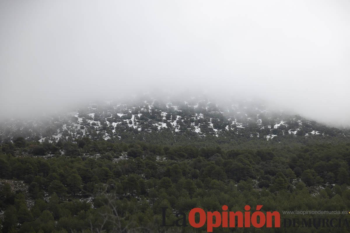 Nieve en las proximidades de Revolcadores en Moratalla