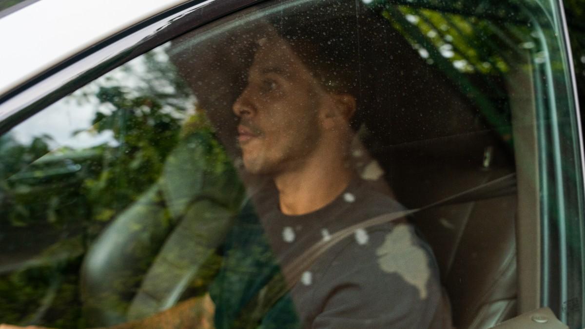 Thiago, a la salida del restaurante