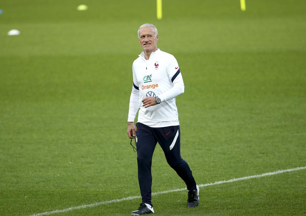 Deschamps preparó el partido ante España