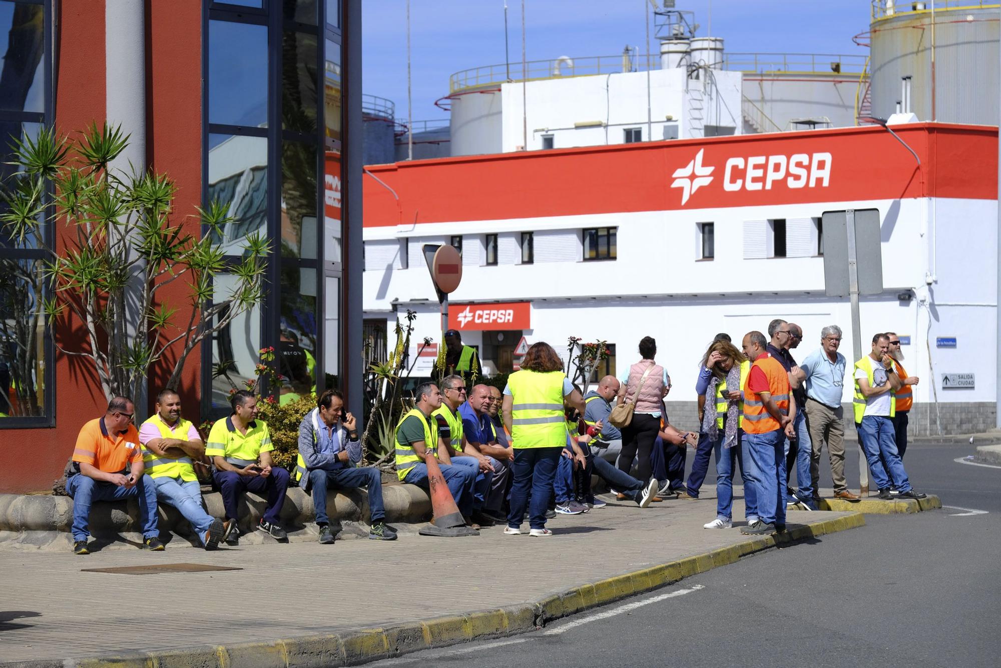 Huelga de transportistas en el Puerto de Las Palmas (27/02/23)