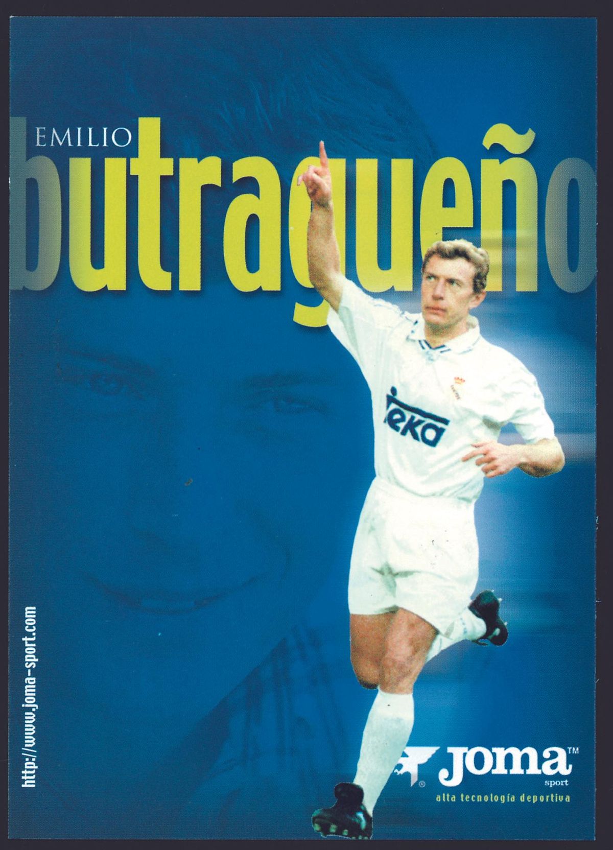 Emilio Butragueño, uno de los primeros grandes embajadores de Joma en el mundo del fútbol.