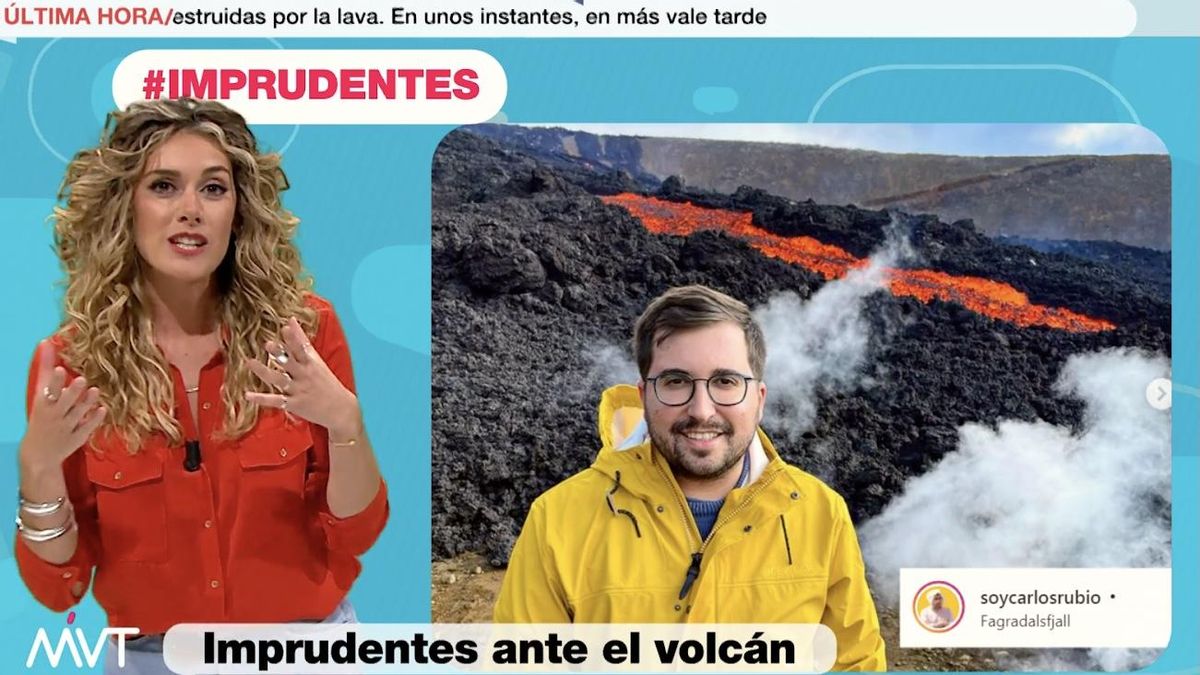 ‘Más vale tarde’ titlla d’imprudent pel volcà de La Palma un noi que en realitat era a Islàndia