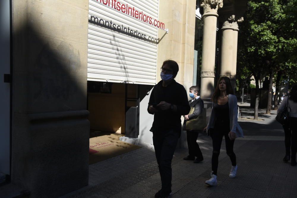 Obertura de comerços i terrasses a Manresa el primer dia de la fase 1