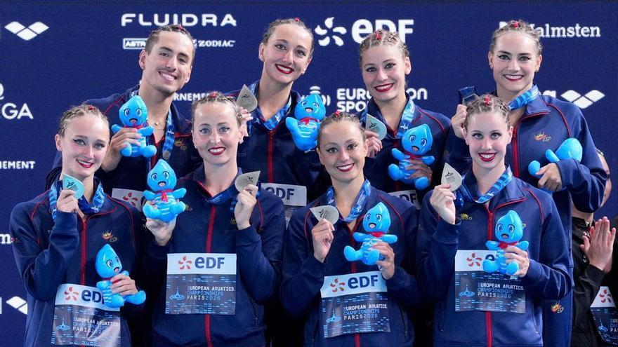 España sale reforzada de París con ocho medallas y una nueva forma de entender la natación artística: "Nunca antes nos había copiado Rusia"