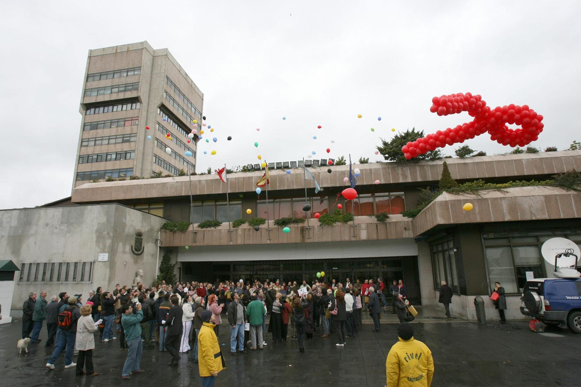 Actos por el 1 de diciembre en el concello de Vigo en 2005