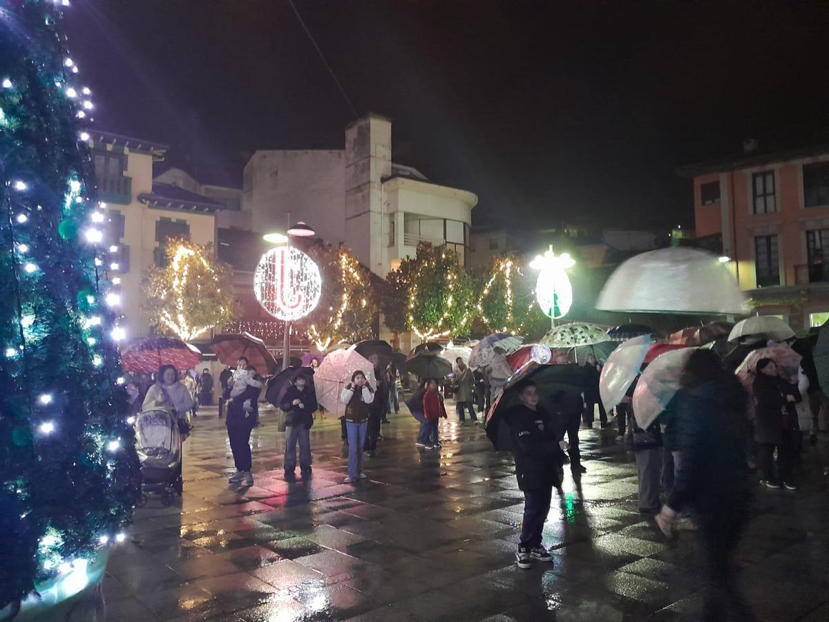 Luces de Navidad en Pola de Laviana