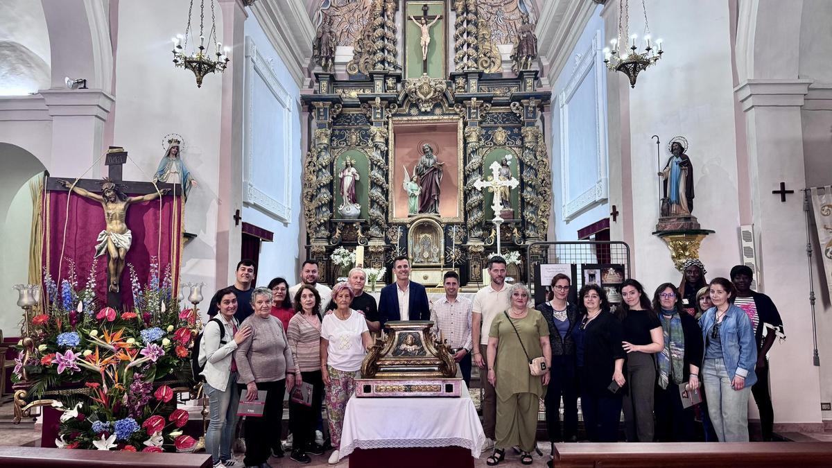 La Diputación Provincial de Castellón recupera el esplendor de la peana del Santísimo Cristo de la Iglesia de San Mateo de Figueroles.