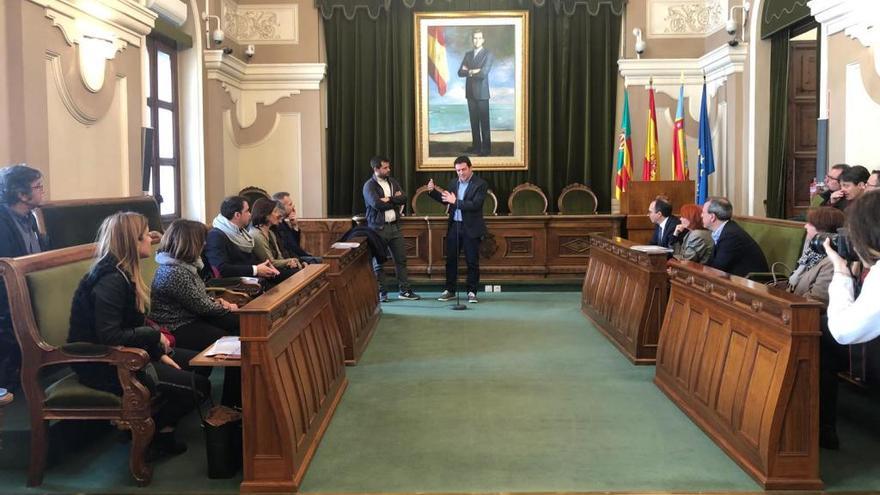 El Consell de la Ciutadania, reunido esta mañana en Castelló.