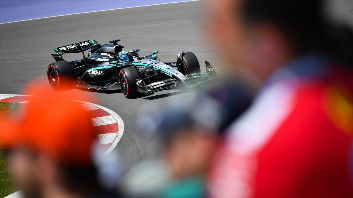 George Russell, en acción durante la carrera en Montreal