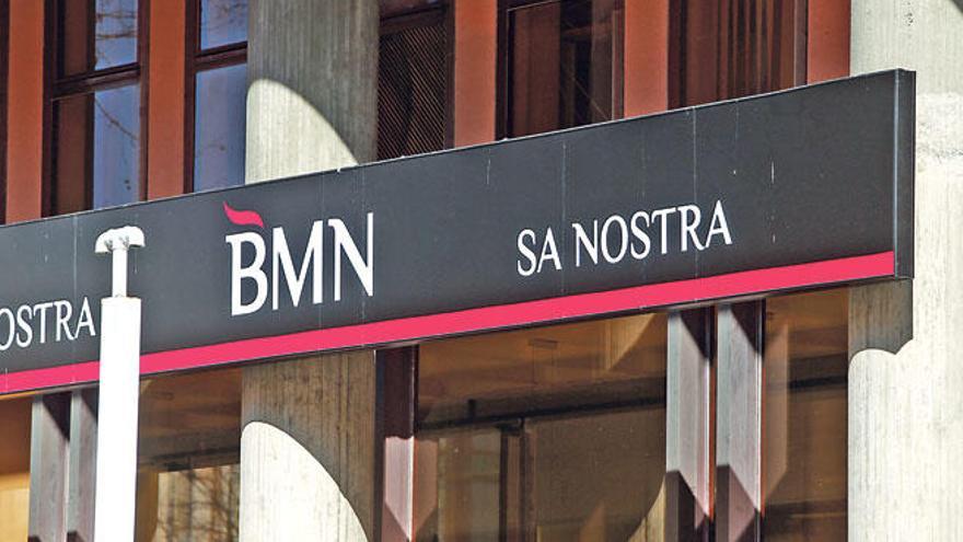 Una sucursal de BMN, la entidad de la que forma parte la antigua Sa Nostra, en Palma.