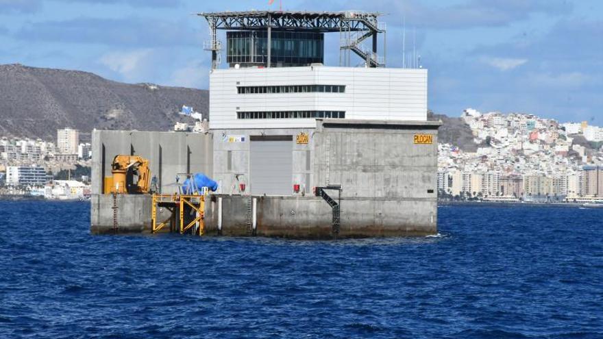 La Plataforma Oceánica de Canarias (Plocan) en la bahía de Taliarte. | | YAIZA SOCORRO