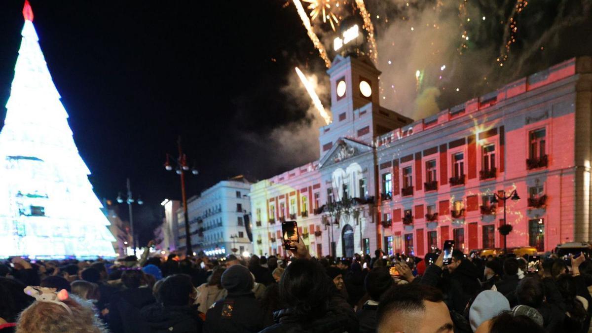 La Puerta del Sol en Madrid, esta Nochevieja. |   // EFE