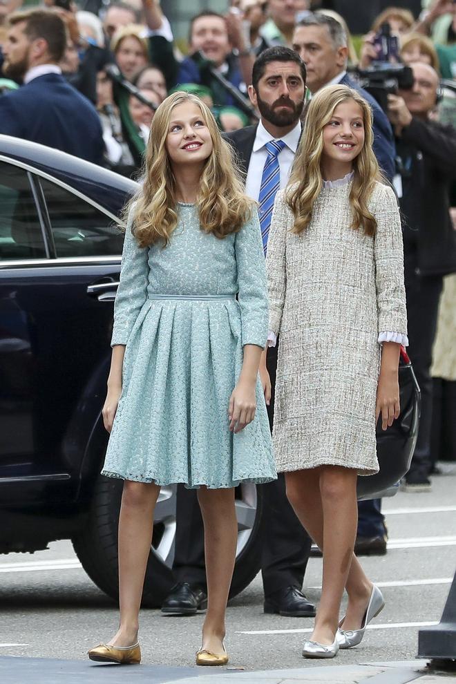 La princesa Leonor y la infanta Sofía en los Premios Princesa de Asturias 2019