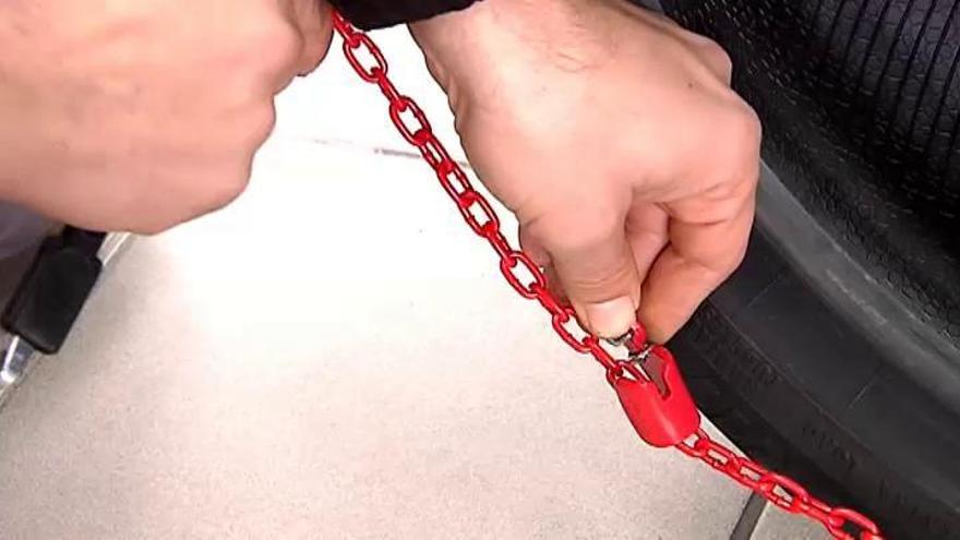 Manual para saber colocar las cadenas en los neumáticos del vehículo