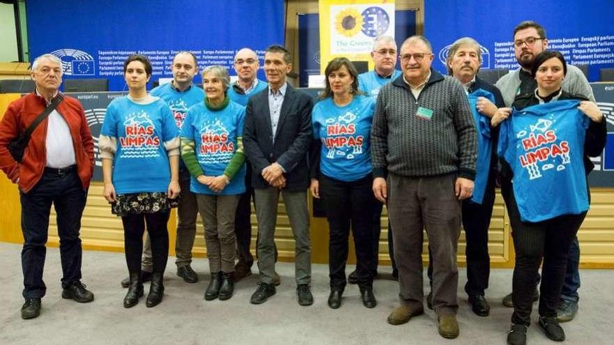 Miembros de la delegación que acudió al Parlamento Europeo.