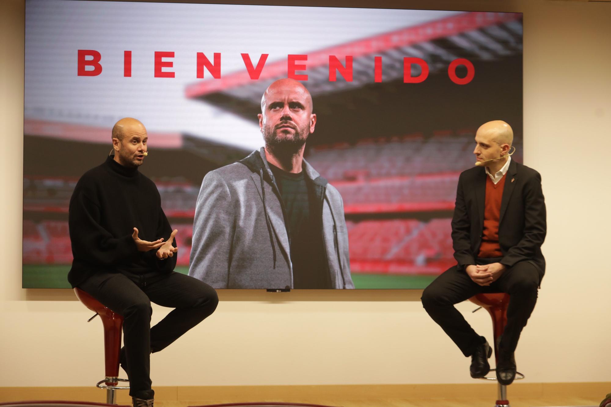 En imágenes: Así fue la presentación de Ramírez como entrenador del Sporting