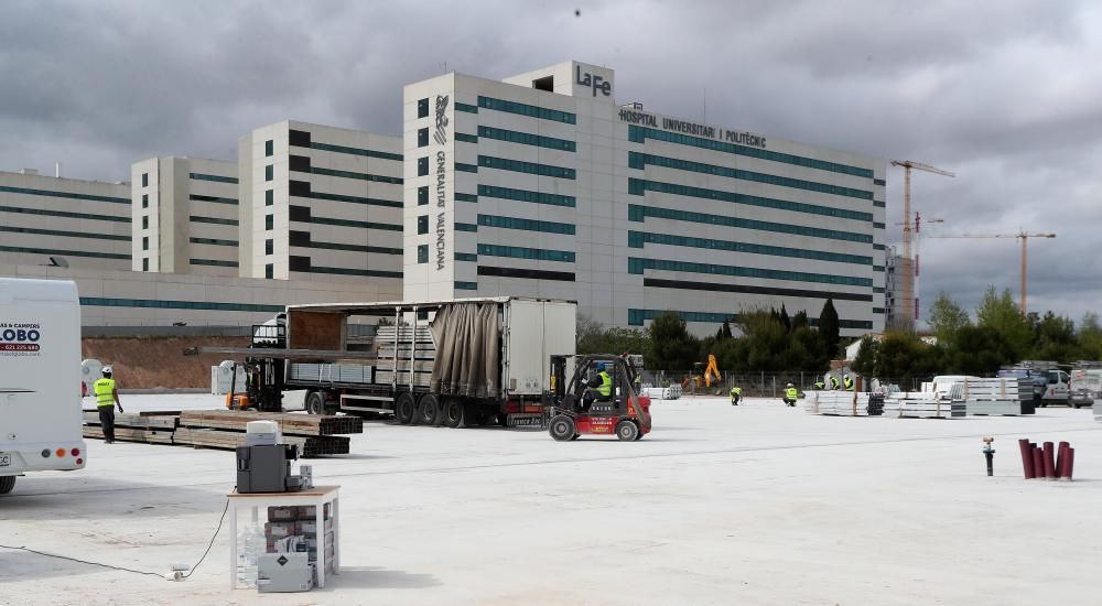 Así avanzan las obras del hospital de campaña