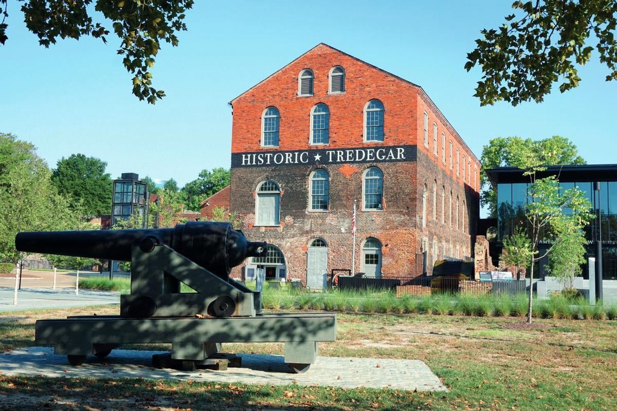 La herrería en el Museo de la Guerra Civil , Richmond, Virginia, Estados Unidos