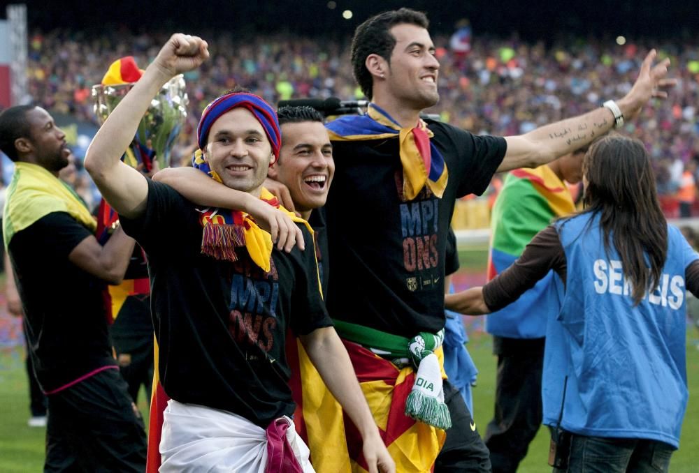 Consiguió la Champions League en Wembley en 2011 y en el Olímpico de Berlín en 2015.