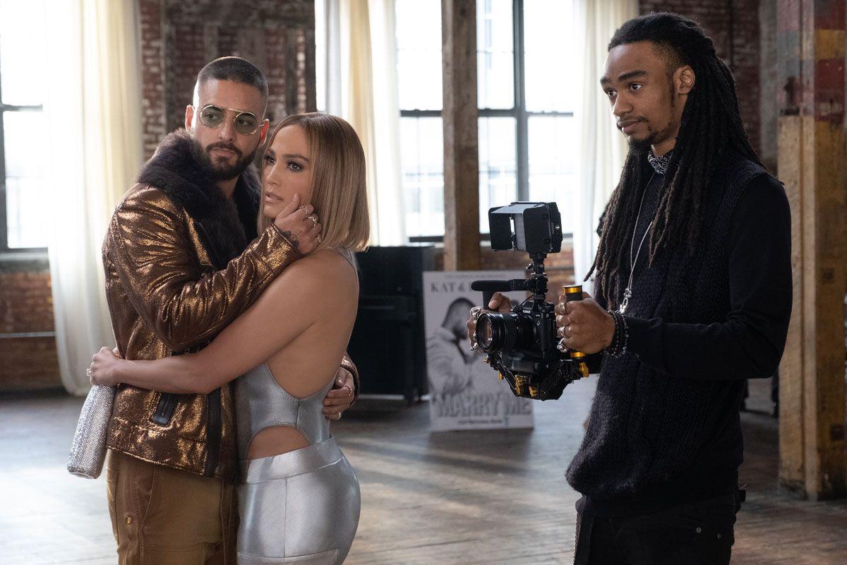 Maluma y Jennifer Lopez en la película 'Marry me'