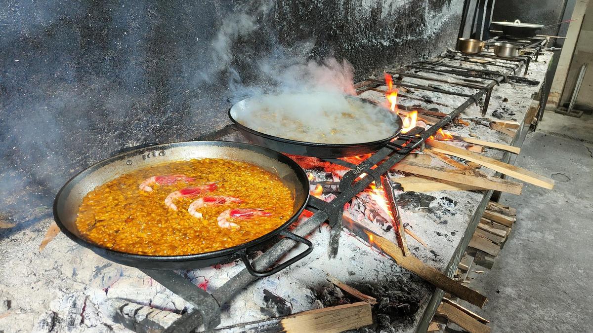 Un arroz de gambas de Las Bairetas.