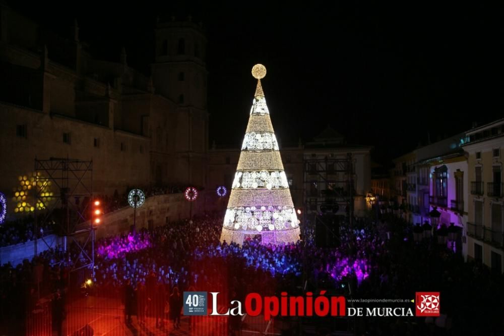 Encendido de luces de Navidad en Lorca