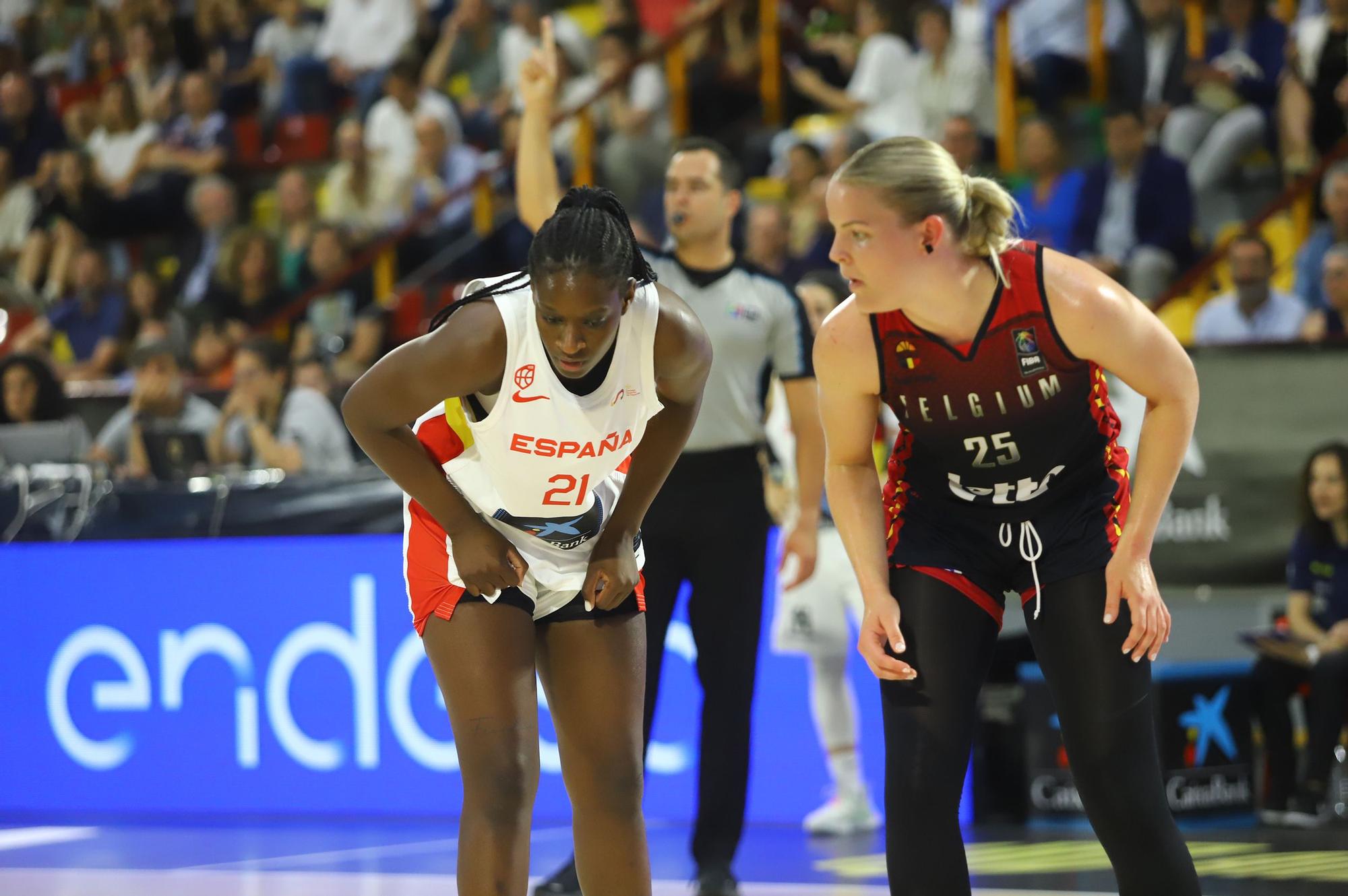 La selección española femenina de baloncesto ante Bélgica, en imágenes