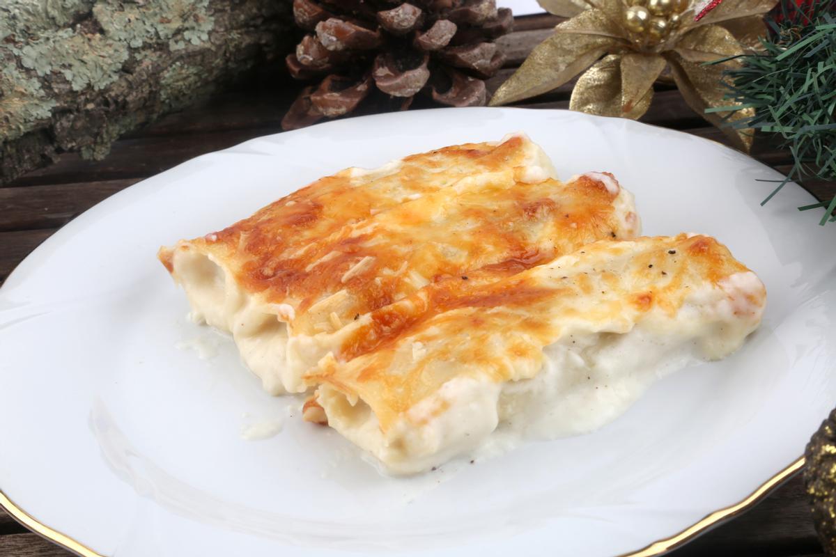 Canelones de verduras.