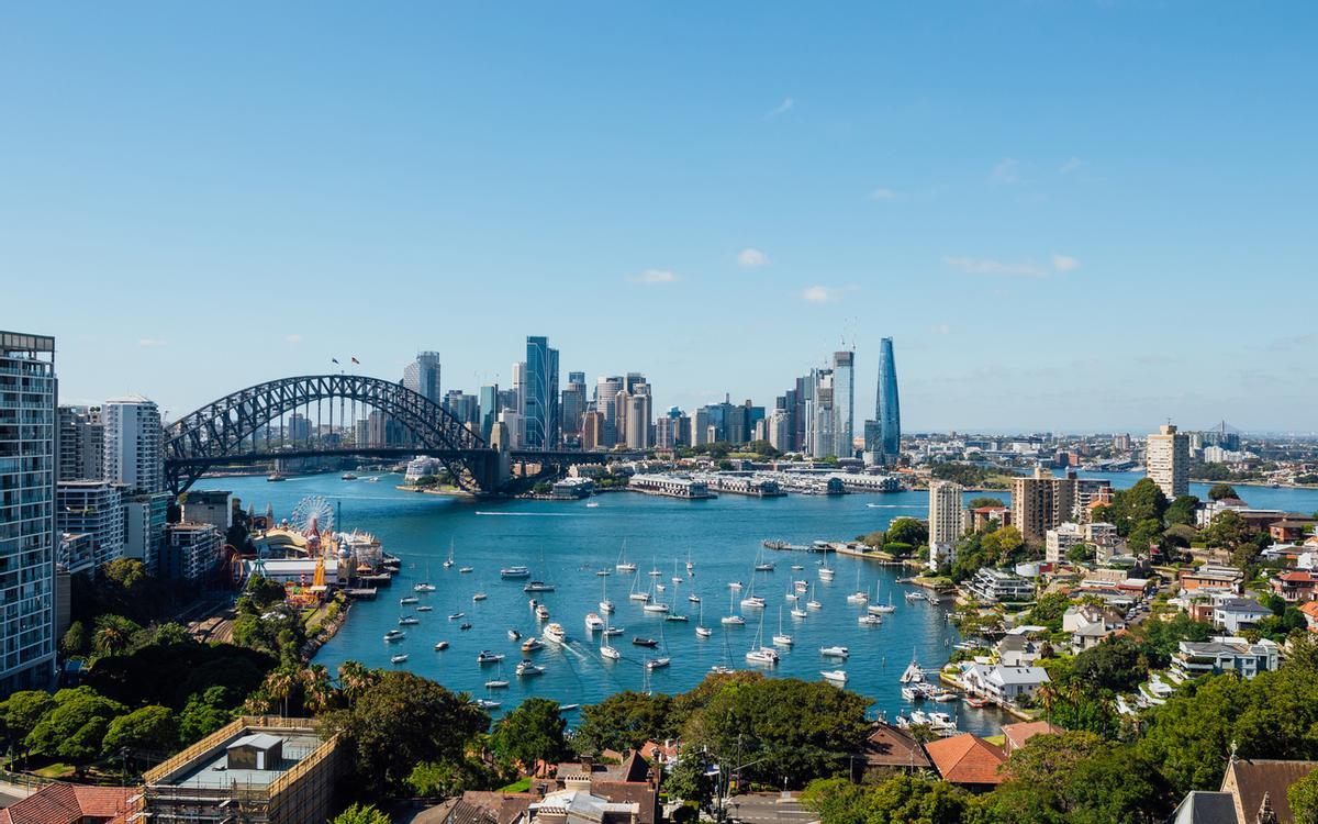 Vista áerea de Sidney.