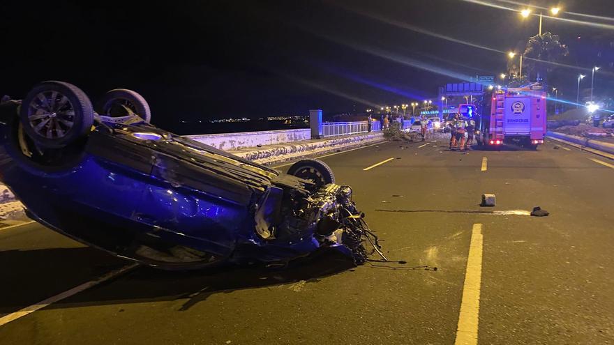 Dos de los conductores implicados en el derribo de la palmera de la Avenida Marítima dan positivo