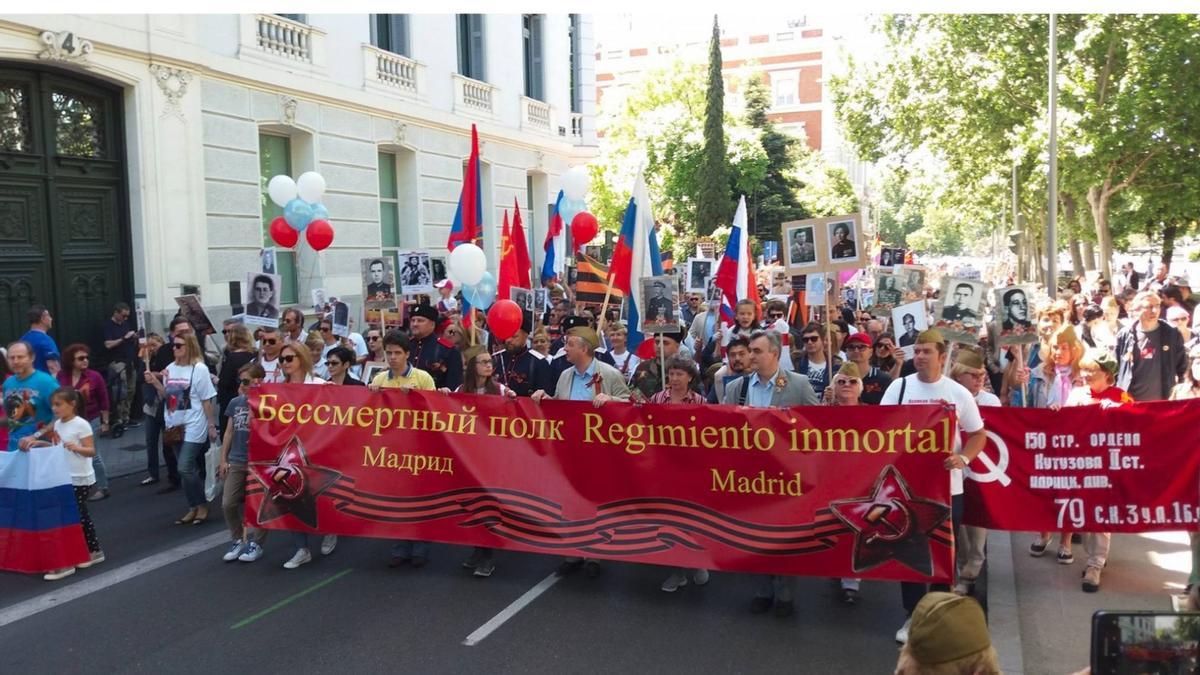 Marcha de Blagoe Delo rusos en Madrid