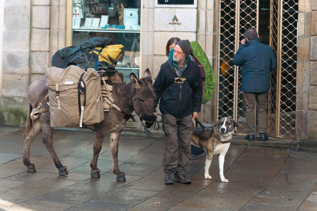 Peregrino en Santiago