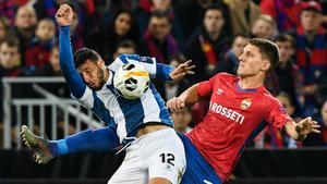 Calleri terminó lesionado en el partido ante el CSKA