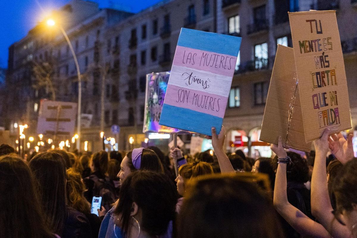 Manifestación del 8-M en Barcelona