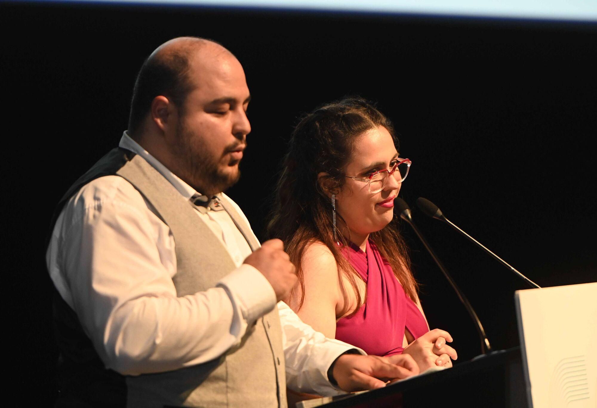 Graduación en el auditorio Mar de Vigo de la primera promoción de la Escuela de Ingeniería Industrial de los programas conjuntos de grado en Ingeniería Biomédica e Ingeniería en Electrónica Industrial y Automática, en Ingeniería Biomédica e Ingeniería Mecánica, y en Ingeniería en Electrónica Industrial y Automática e Ingeniería Mecánica.. Ingeniería.