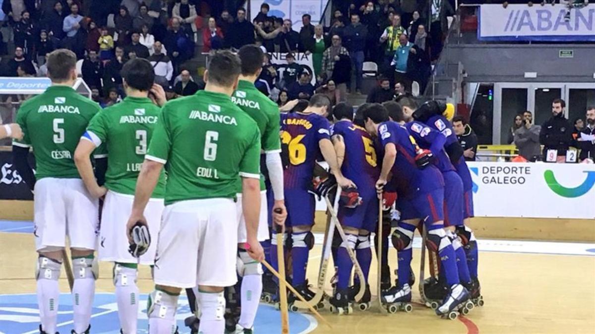 Partido de alta tensión el que disputaron Barça y Liceo en Riazor