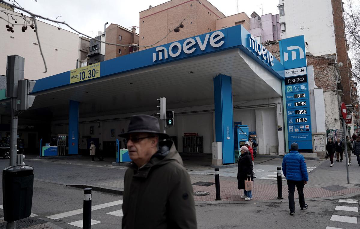Madrid. 09.03.2026.  Gasolineras. Precio de la gasolina y gasoil.