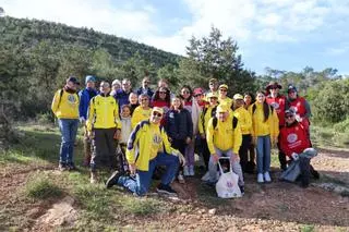 La XVII Jornada de Limpieza en Sa Talaia concluye con la recogida de 400 kilos de residuos