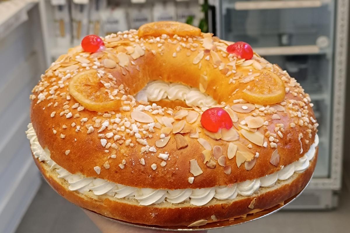 Así es el Roscón de Reyes de la pastelería Una Dolce Idea de Arganzuela