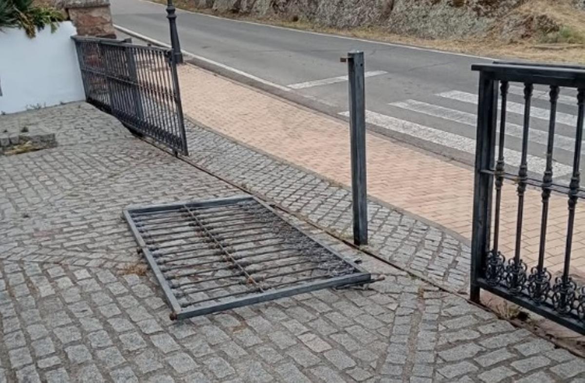 Actos vandálicos en el santuario de la Virgen de la Montaña de Cáceres.