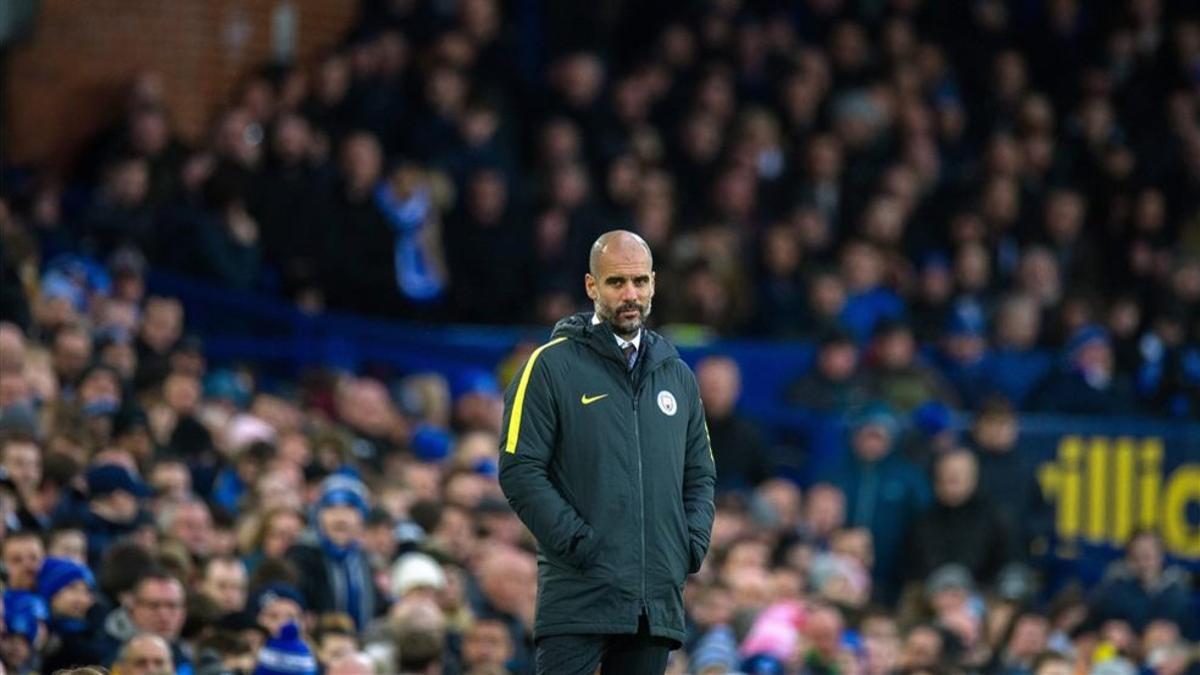 Pep Guardiola sufrió en el campo del Everton la derrota más dura de su carrera como entrenador