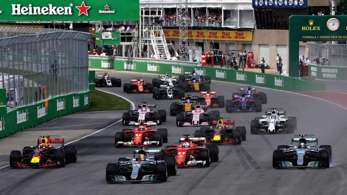 Salida del último GP de F1 de Canadá