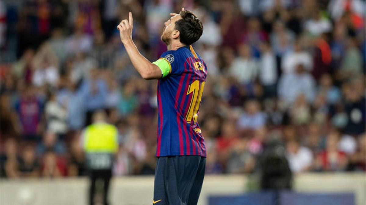 Messi empezó la Champions con un hat trick ante el PSV