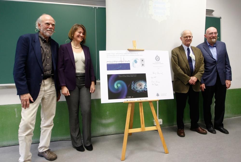 Mesa redonda y encuentro con estudiantes de Rainer Weiss, Kip Thorne y Barry Barish, premios "Princesa de Asturias" de Investigación Científica y Técnica